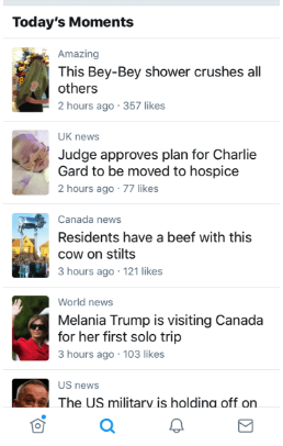 twitter moments feed