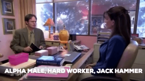 alpha male interview dwight the office