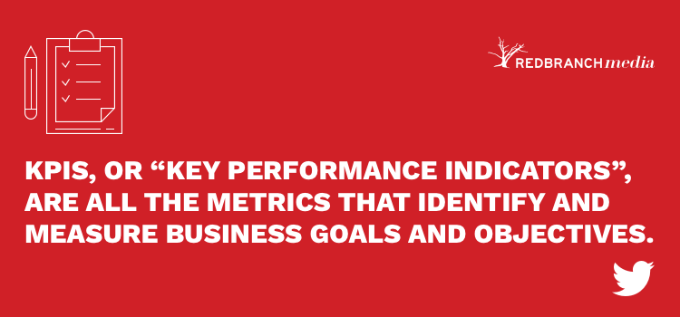 kpis are all the metrics that identify and measure business goals and objectives